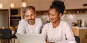 couple searching online